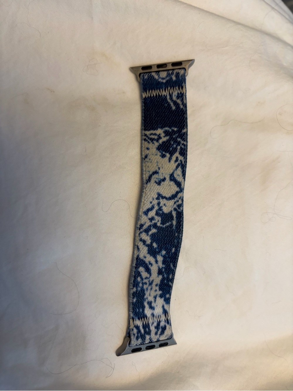 Solace Fabric Weave Apple Watch Band – Blue/White – 38/40/41mm – One Size